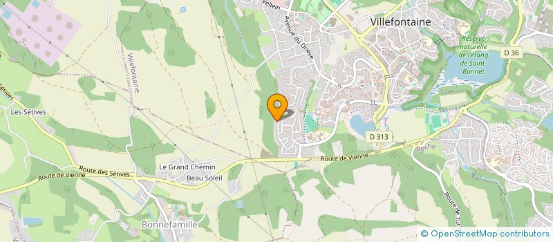 localisation de l'entreprise VDNF  VILLEFONTAINE