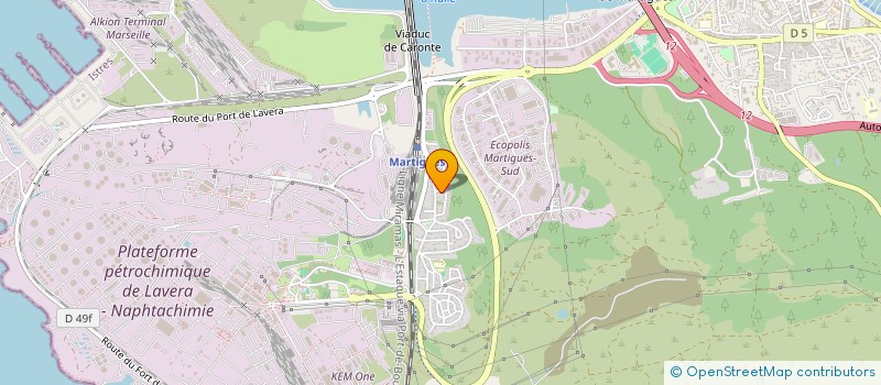 localisation de l'entreprise VDO 13  MARTIGUES