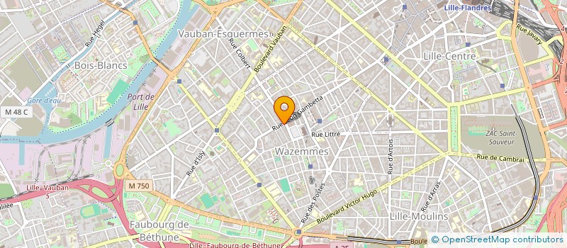 localisation de l'entreprise VDOUBLEV IMMOBILIER à LILLE