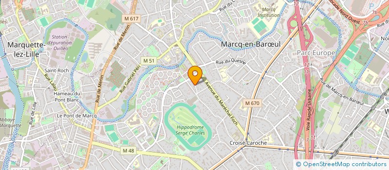 localisation de l'entreprise VDP à MARCQ-EN-BARŒUL