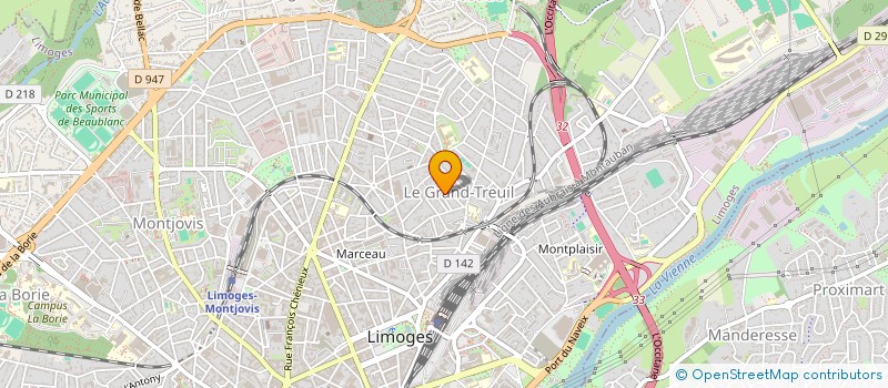 localisation de l'entreprise VDP à LIMOGES