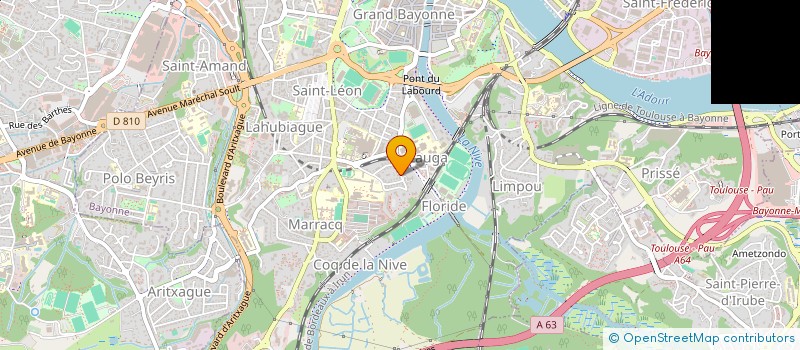localisation de l'entreprise VDR CONSTRUCTION à BAYONNE