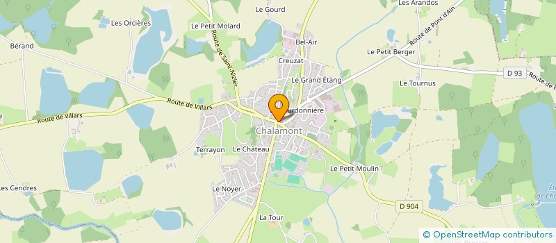 localisation de l'entreprise VDRIMMO  CHALAMONT