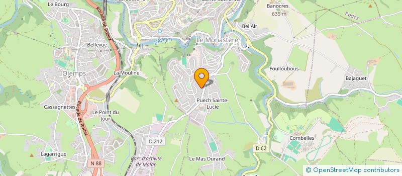 localisation de l'entreprise VDRONE PRODUCTION  LE MONASTERE