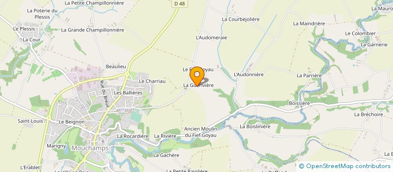 localisation de l'entreprise VDROUSSE HOLDING à MOUCHAMPS
