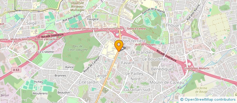 localisation de l'entreprise VDS  GRADIGNAN