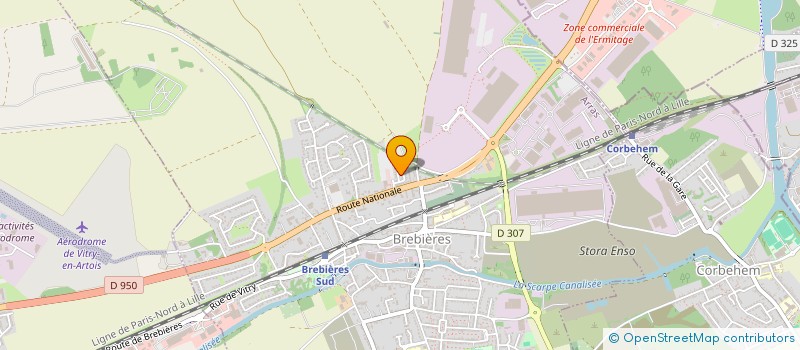 localisation de l'entreprise VDS ORGANISATION  BREBIERES