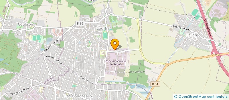 localisation de l'entreprise VDSTP à COURTRY