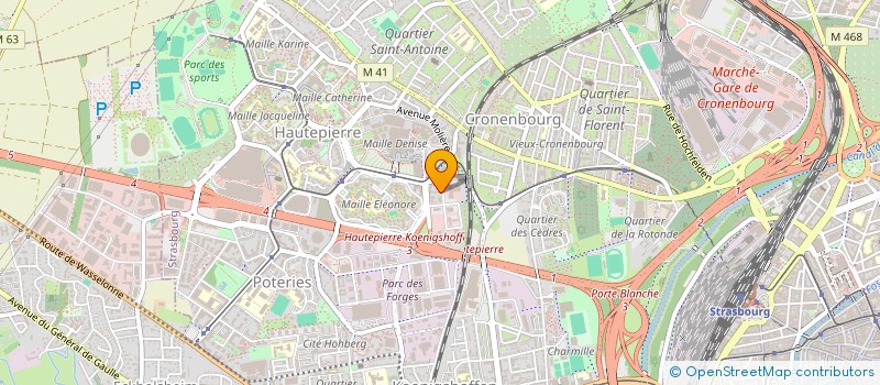 localisation de l'entreprise VDT SERVICES à STRASBOURG