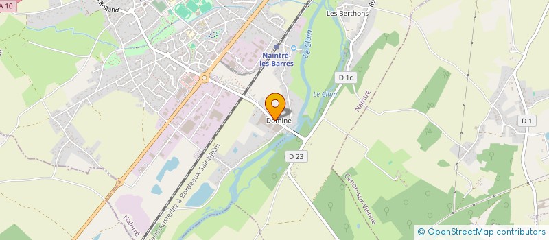 localisation de l'entreprise VDV  NAINTRE