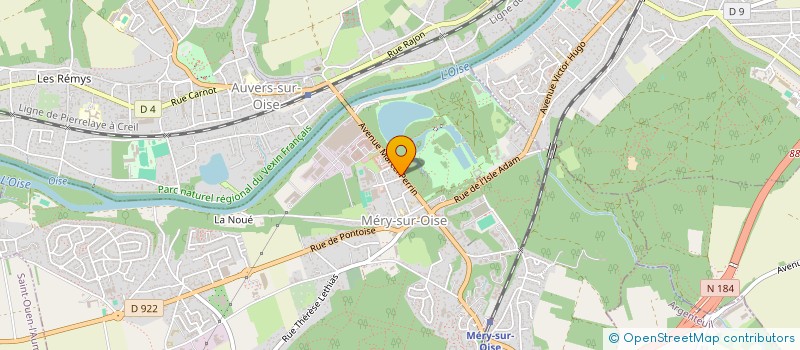 localisation de l'entreprise VDV BATIMENT à MERY-SUR-OISE