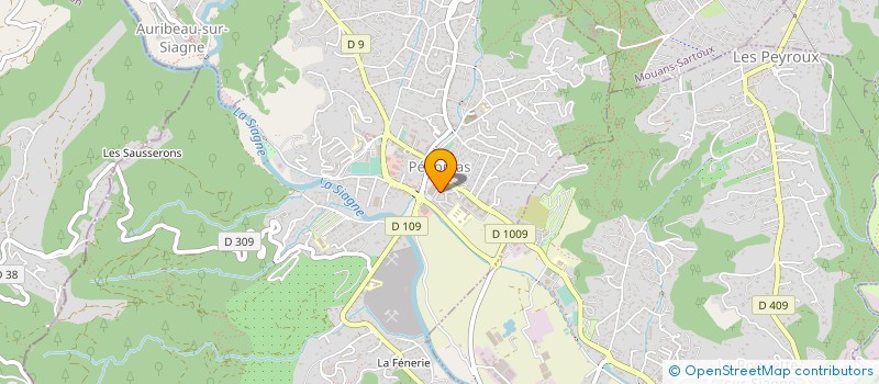 localisation de l'entreprise VDV SPEED COURSES TRANSPORT  PEGOMAS