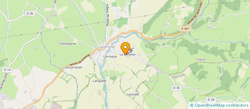 localisation de l'entreprise VE DI VA  LAVERGNE