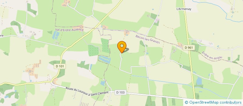 localisation de l'entreprise VE-HOTECH  BECON-LES-GRANITS