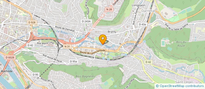 localisation de l'entreprise VE2A - VILLES ET ARCHITECTURES EN ATELIERS  ROUEN