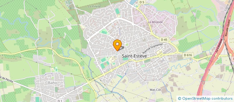 localisation de l'entreprise VEARSAGE.O  SAINT-ESTEVE