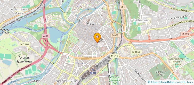 localisation de l'entreprise VEAU D'OR à METZ