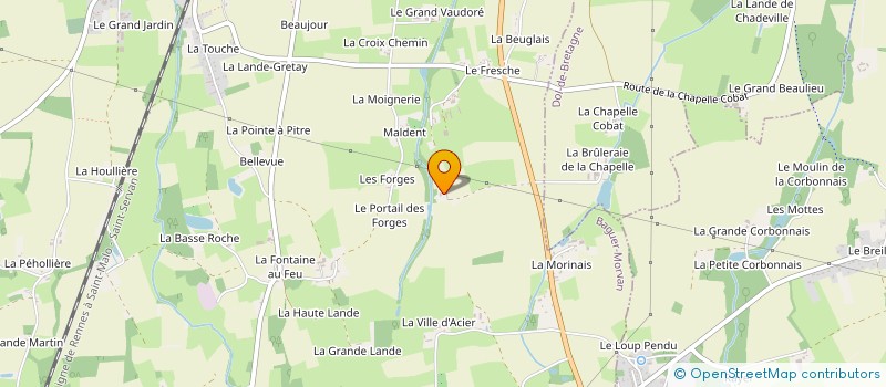 localisation de l'entreprise VEAUGIRARD  BAGUER-MORVAN