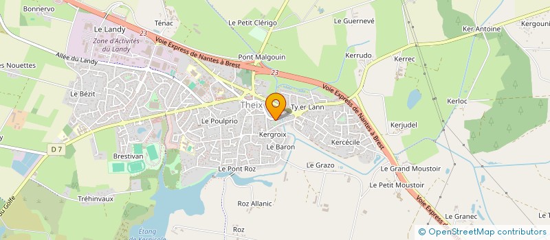 localisation de l'entreprise VEAUX  THEIX-NOYALO