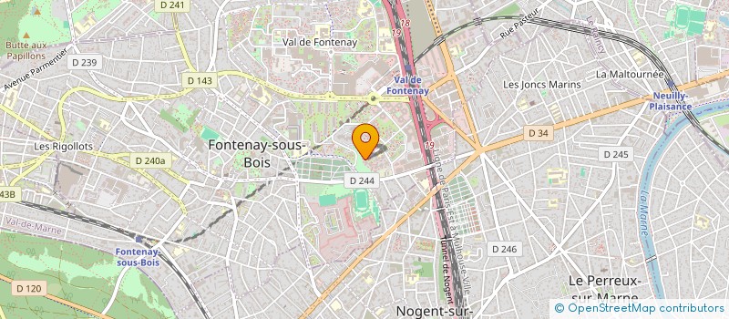 localisation de l'entreprise VEB à FONTENAY-SOUS-BOIS