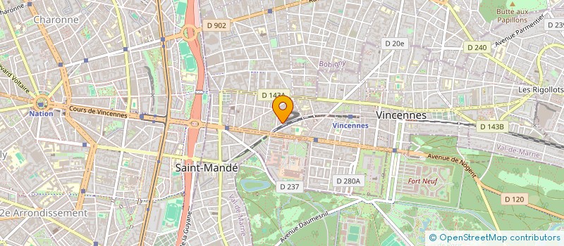 localisation de l'entreprise VEB CONSULTING à VINCENNES