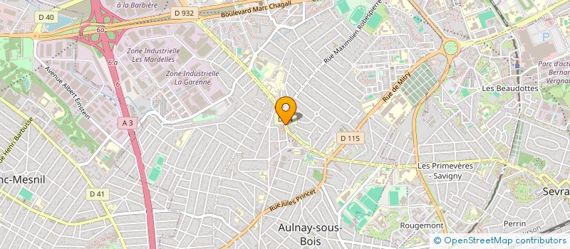localisation de l'entreprise VEBAT à AULNAY-SOUS-BOIS