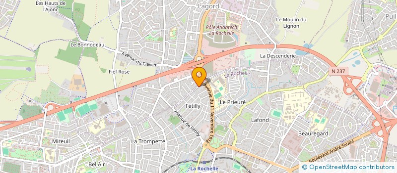 localisation de l'entreprise VEBAT  LA ROCHELLE