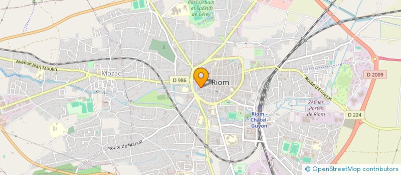 localisation de l'entreprise VEBAT  RIOM