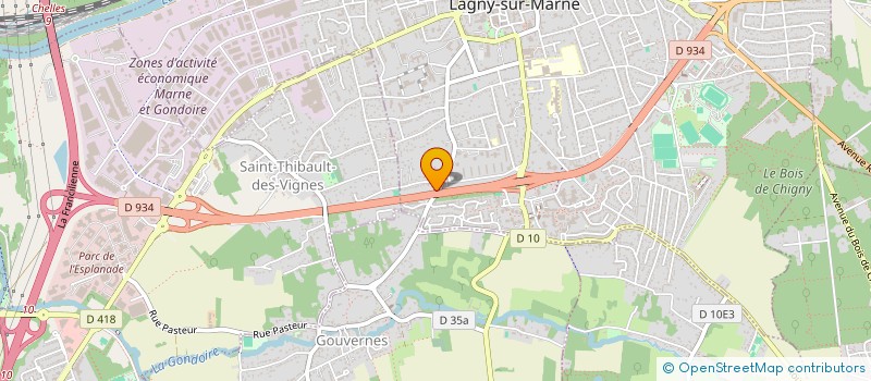 localisation de l'entreprise VEC BATIMENT à LAGNY-SUR-MARNE
