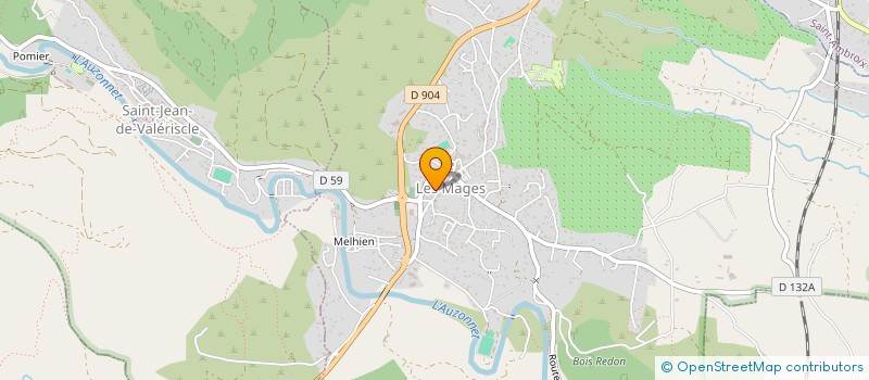 localisation de l'entreprise VECA à LES MAGES