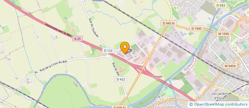 localisation de l'entreprise VECA à NIEPPE
