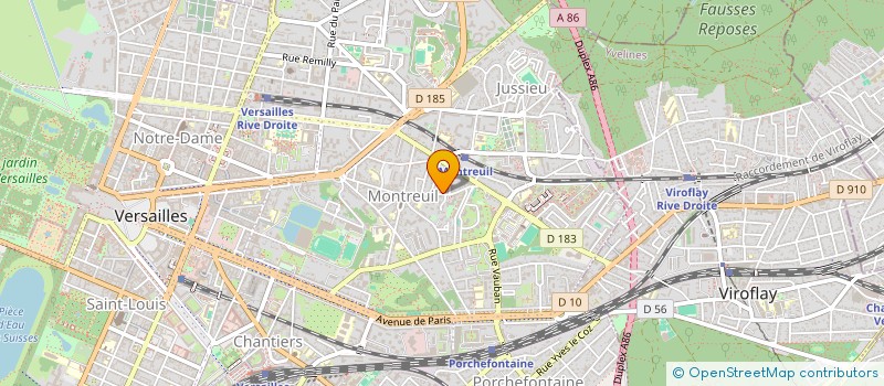localisation de l'entreprise VECATRA à VERSAILLES