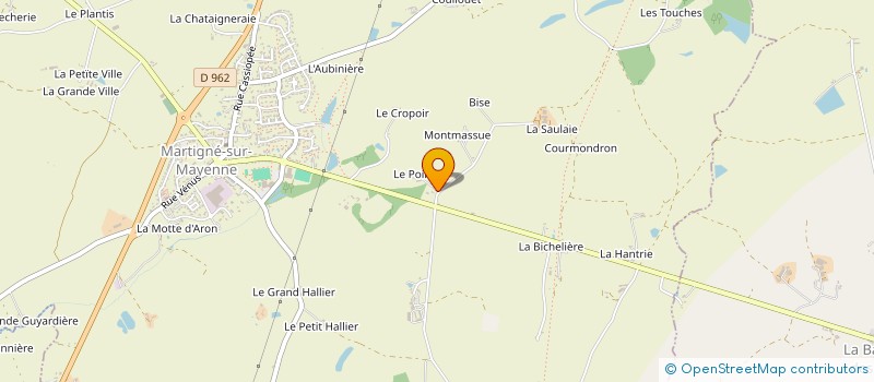 localisation de l'entreprise VECPO à MARTIGNE-SUR-MAYENNE