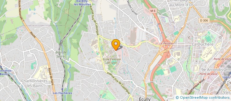 localisation de l'entreprise VECTAVIB à ECULLY