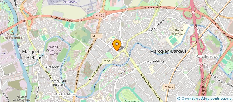 localisation de l'entreprise VECTEUR E à MARCQ-EN-BARŒUL