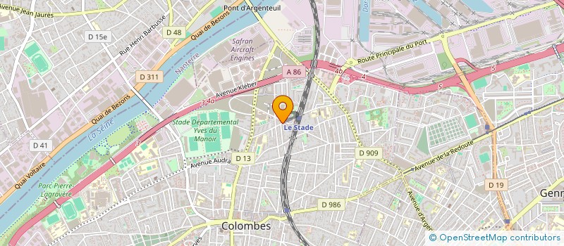 localisation de l'entreprise VECTEUR INNOV CONCEPT TRAVAUX ORIENT IMM à COLOMBES
