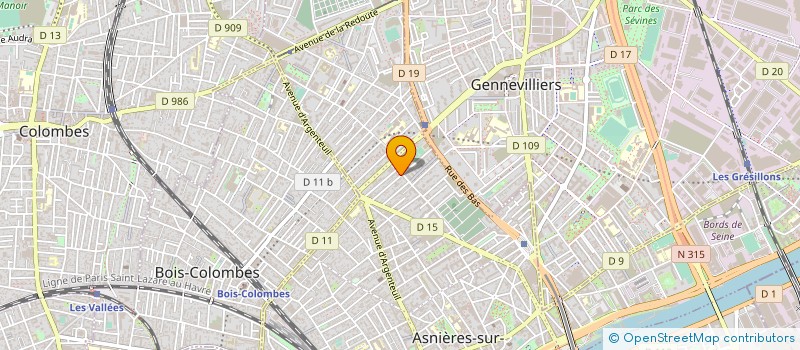 localisation de l'entreprise VECTEUR M à ASNIERES-SUR-SEINE
