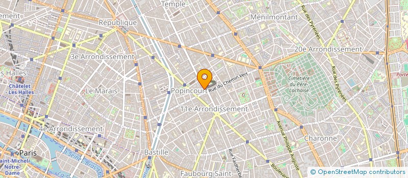 localisation de l'entreprise VECTOR à PARIS