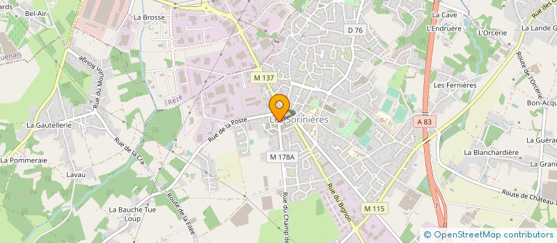 localisation de l'entreprise VECTORIEL RH à LES SORINIERES
