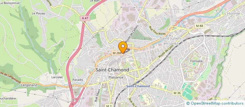 localisation de l'entreprise VECTOW INFORMATIQUE  SAINT-CHAMOND