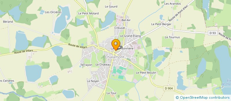 localisation de l'entreprise VECTRAL INDUSTRIES à CHALAMONT
