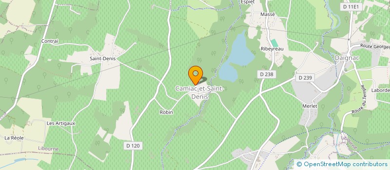 localisation de l'entreprise VED  CAMIAC-ET-SAINT-DENIS