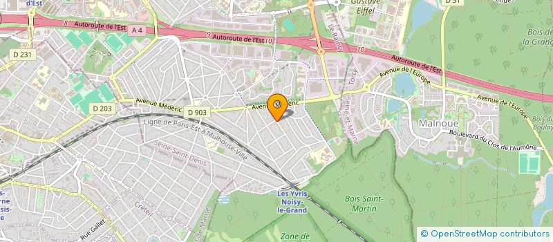 localisation de l'entreprise VED CLIM à NOISY-LE-GRAND