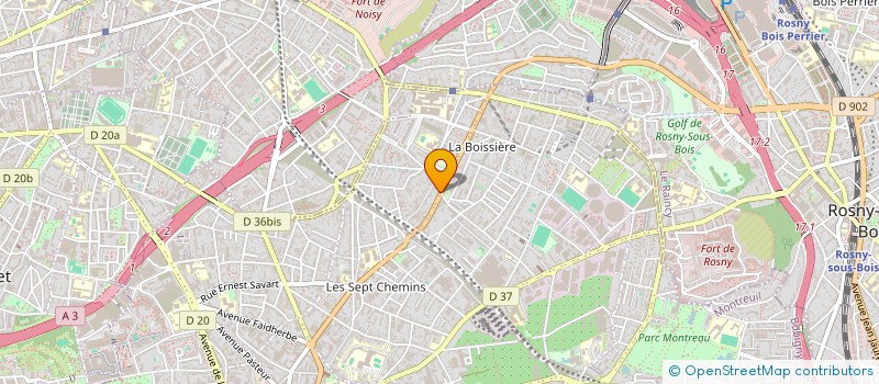 localisation de l'entreprise VED INVEST à MONTREUIL