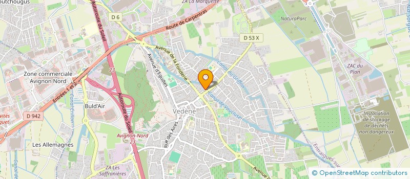 localisation de l'entreprise VED'N'DOG  VEDENE