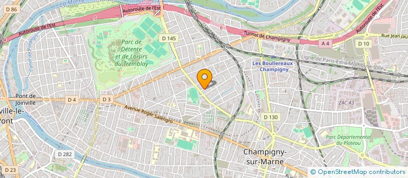 localisation de l'entreprise VEDA  CHAMPIGNY-SUR-MARNE