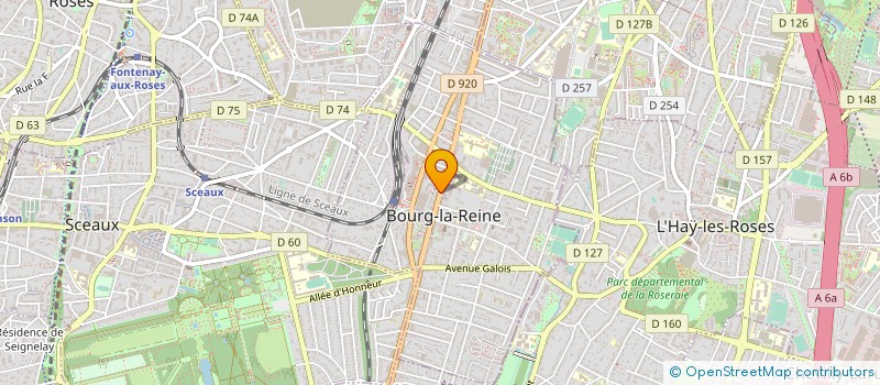 localisation de l'entreprise VEDA à BOURG-LA-REINE