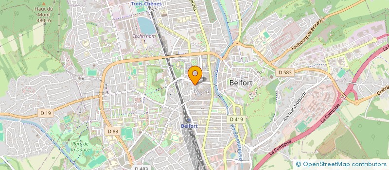 localisation de l'entreprise VEDA  BELFORT