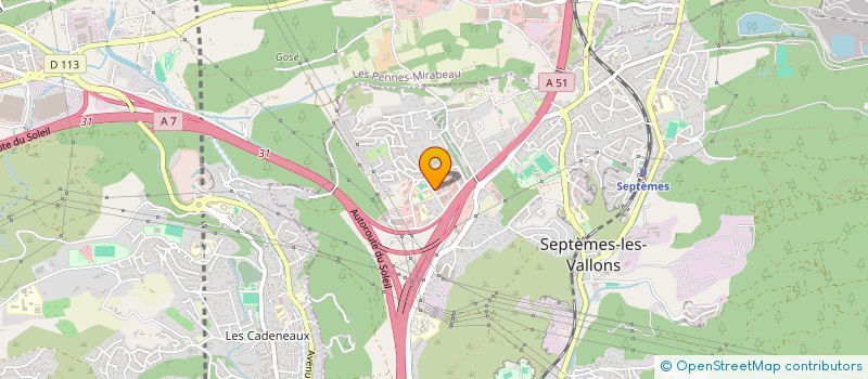 localisation de l'entreprise VEDA-ALUFER à SEPTEMES-LES-VALLONS