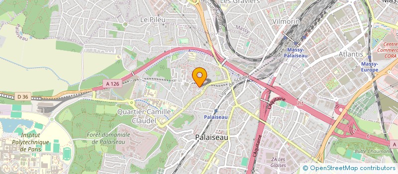localisation de l'entreprise VEDACOM à PALAISEAU